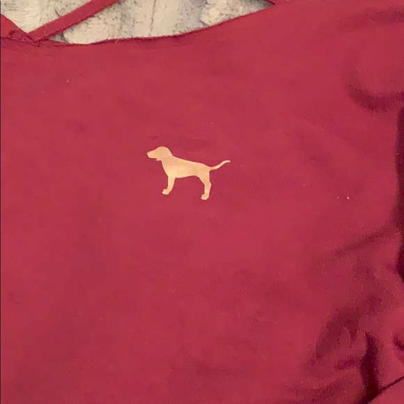 Victoria secret pink crop top long sleeve - Picture 2 of 3